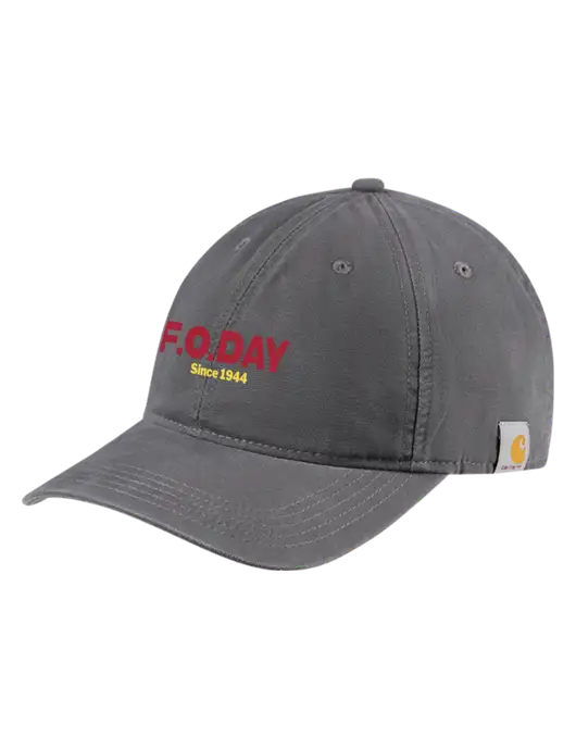 Carhartt Dark Grey Cotton Canvas Cap w/F.O.Day Logo