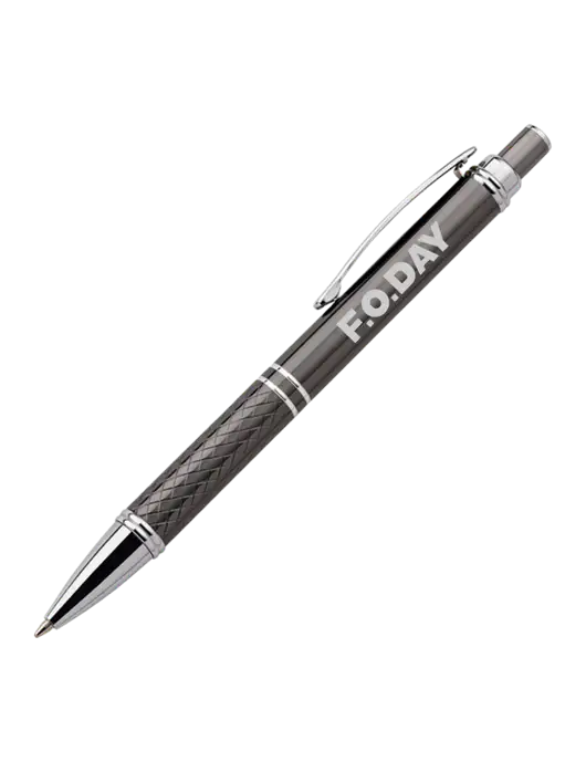 Dark Grey Stellar Scribe Pen - Black Ink w/F.O.Day Logo