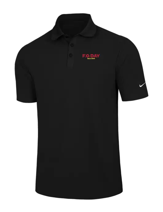Nike Black Dri-FIT Classic Polo w/F.O.Day Logo