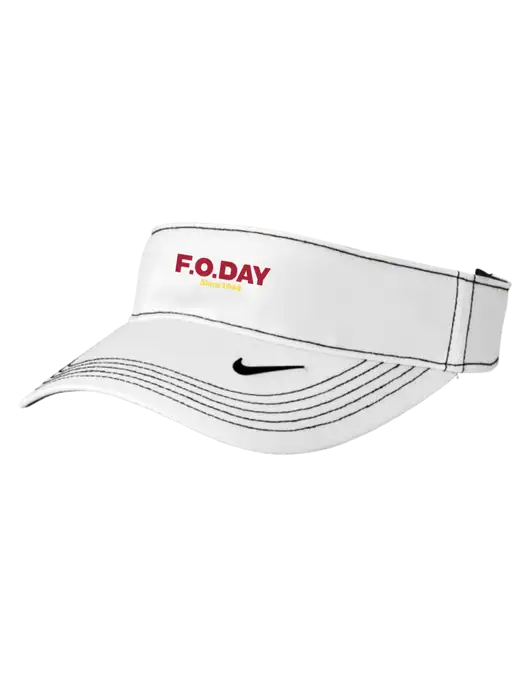 Nike White Dri-FIT Ace Visor w/F.O.Day Logo