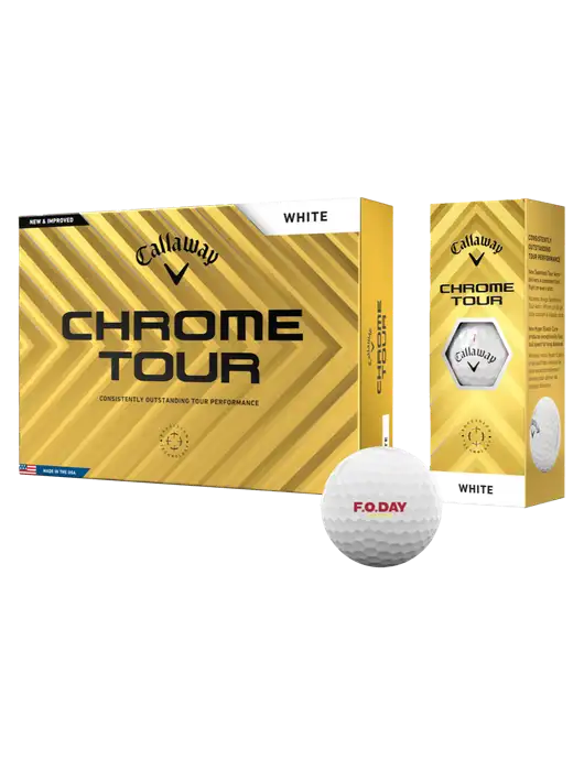 Callaway Chrome Tour Golf Balls 12/pkg w/F.O.Day Logo