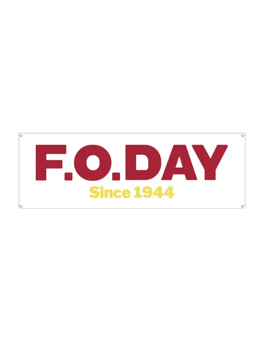 Vinyl Banner 72" x 24"  w/F.O.Day Logo
