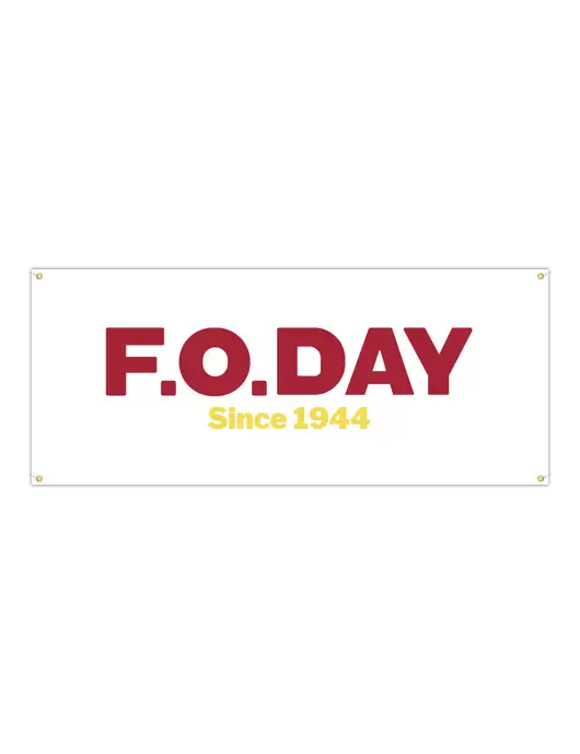 Vinyl Banner 72" x 30" w/F.O.Day Logo