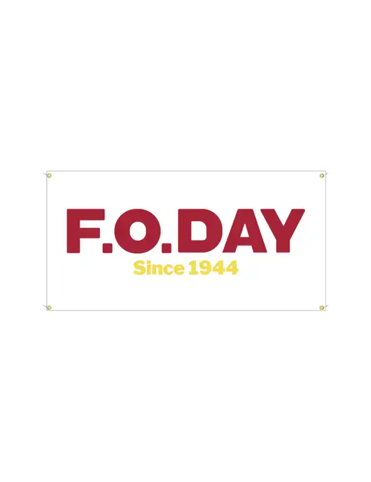 Vinyl Banner 48" x 24"  w/F.O.Day Logo