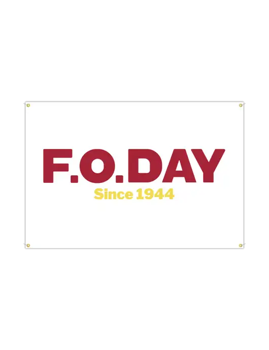 Vinyl Banner 72" x 48" w/F.O.Day Logo