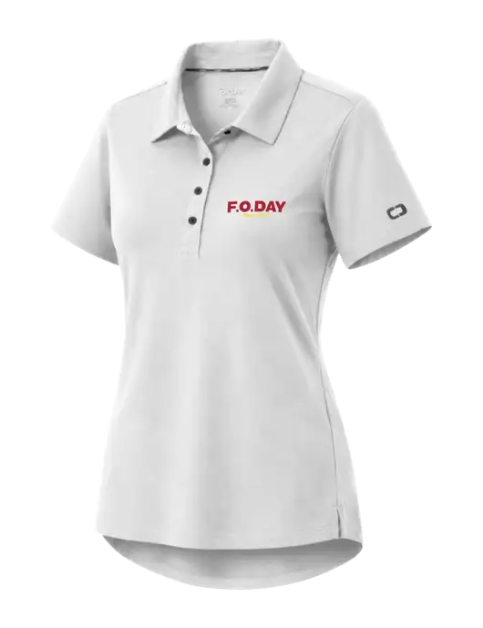 OGIO Womens Envision White Polo w/F.O.Day Logo