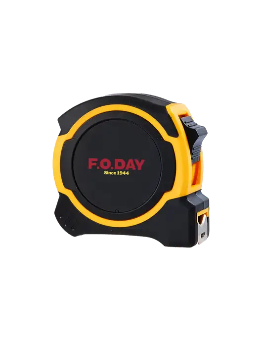 Yellow and Black Pro Tape Measure, 25'
 w/F.O.Day Logo