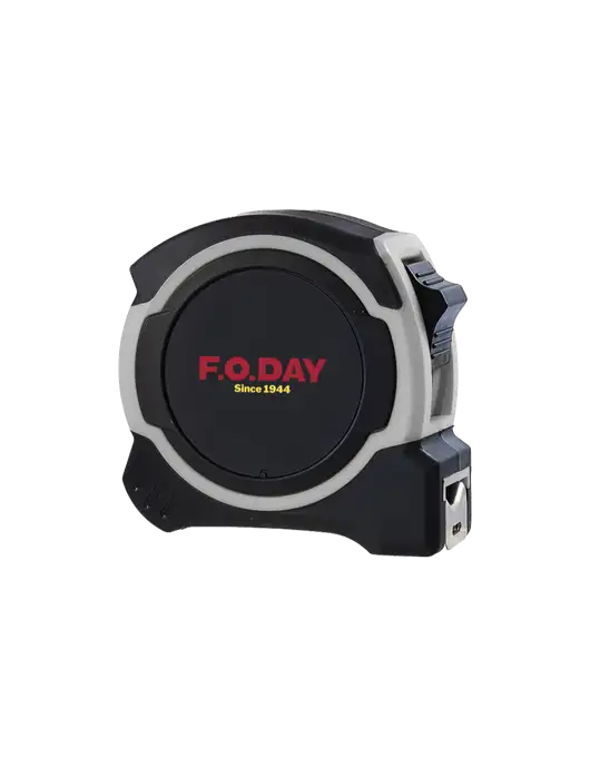 Light Grey and Black Pro Tape Measure, 25'
 w/F.O.Day Logo