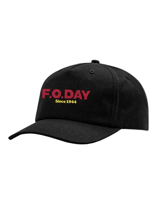 Richardson 5-Panel Black Relaxed Gramps Cap w/F.O.Day Logo
